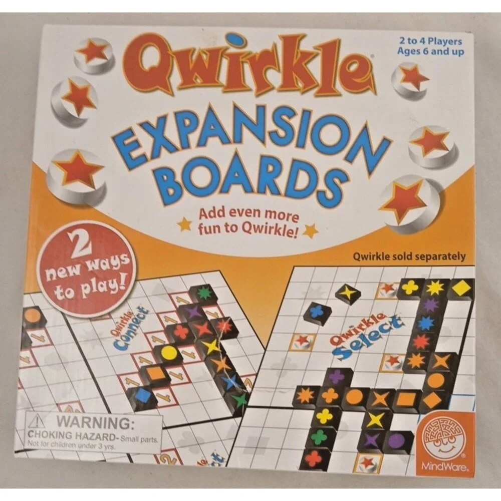Qwirkle Expansion Boards Game SEALED MindWare 2013 Strategy Select and Connect